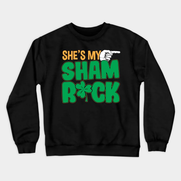 Funny Couples Matching St Patricks Day Couples Crewneck Sweatshirt by stockwell315designs